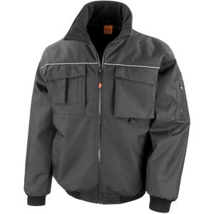 Result Mens Workguard Sabre Pilot Work Full Zip Waterproof Winter Warm Jacket /